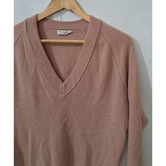 Equipment Womens Small Vneck MAUVE BLUSH PINK Cashmere Sweater Pullover - Picture 3 of 8